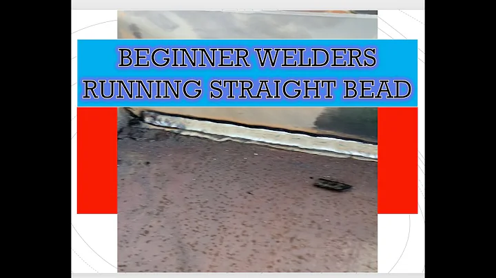 The first lesson of welding learn to run a straight bead 7018 stringer