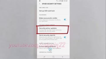 Android Nougat : How to Set Security policy updates via Wi Fi only in Samsung Galaxy S8 or S8+