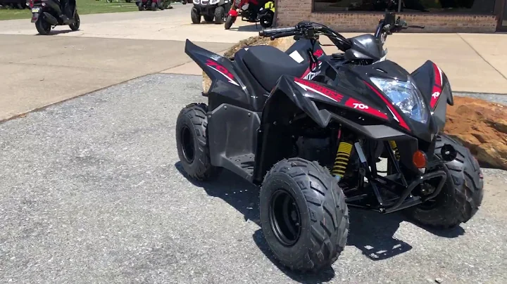 2020 KYMCO Mongoose 70S Black Walk Through