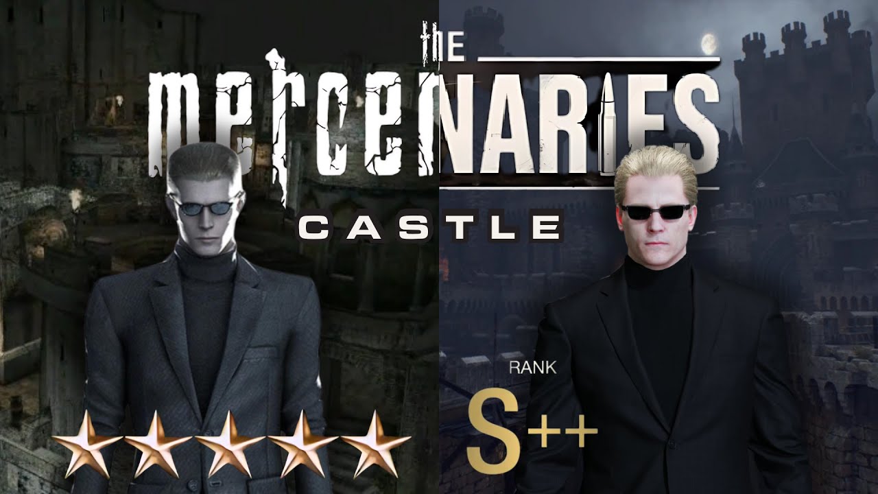Resident Evil 4: The Mercenaries (2005 & 2023) - WESKER 5 Stars & S++ Rank - CASTLE