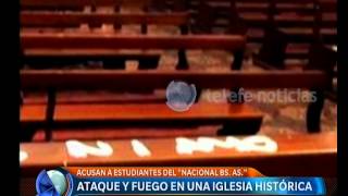 Ataque a la iglesia San Ignacio Loyola - Telefe Noticias