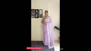 saree fabric Georgette soft smooth saree whatsapp group decoration screenshot 5
