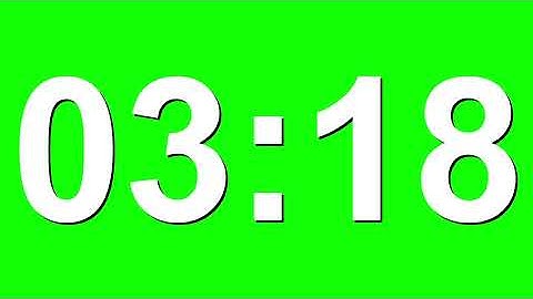5 Minute Countdown Timer Animation on Green Screen   No Copyright,  Stock Video Animations