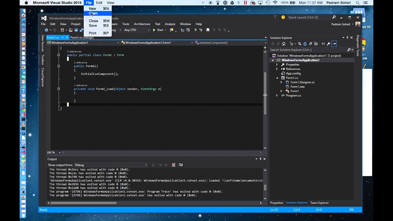 does visual studio for mac support visual basic