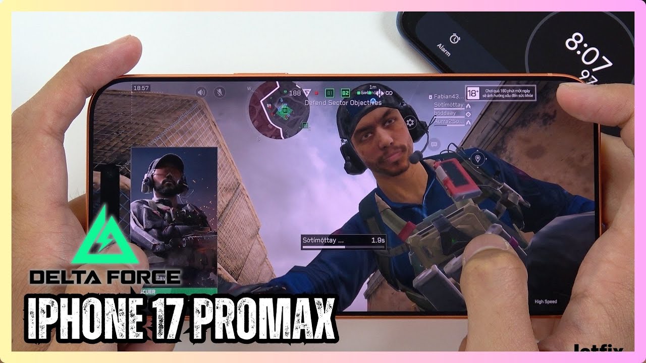 iPhone 17 Pro Max Delta Force Gaming test | Apple A19 Pro, 120Hz Display