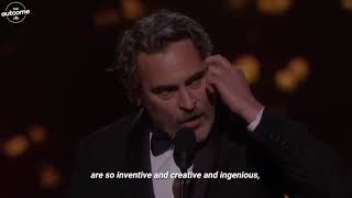 The SPEECH That BROKE The Internet  Joaquin Phoenix Oscar Speech