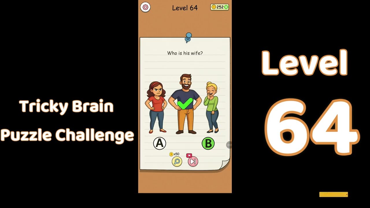 Tricky Brain Puzzle Challenge Level 64 Walkthrough 🧠🔥 | Mind