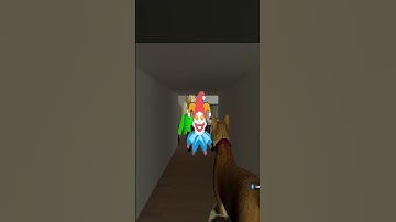 My Cat Gets Hunted By Clown And Baldi In The Hallway 😱🐱