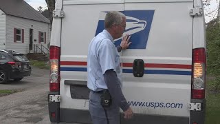 Maine mail carriers pick up doorstep food donations from Mainers as part of Stamp Out Hunger drive