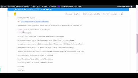 Simple Rescheck Instructions