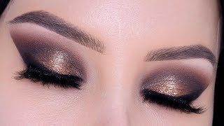 glamorous bronze smokey eye look special occasion smokey eye tutorial
