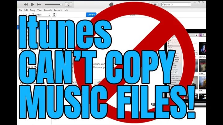 iTunes Does Not Allow Copying Music Files FIX!!!!!