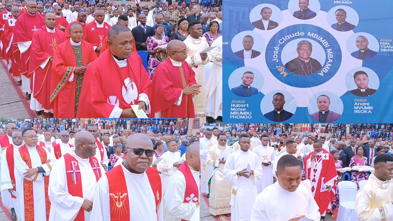 ORDINATIONS DIACONALE ET PRESBYTERALE A LA CATHEDRALE NOTRE DAME DE L'ASSOMPTION DE BOMA 2024 P.1
