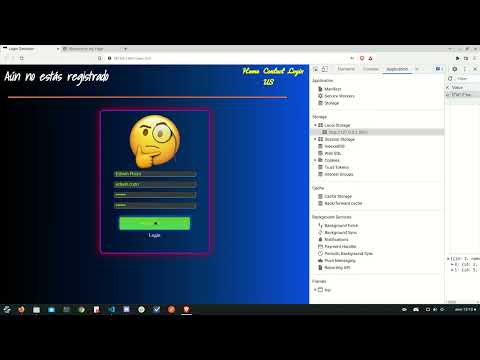 Crear un formulario de registro y Login en Local con JS - Vanilla ( Part2 )
