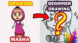 How To Draw Masha And The Bear Draw So Cute Step By Step Beginner Guide - Daily Drawing Tutorial