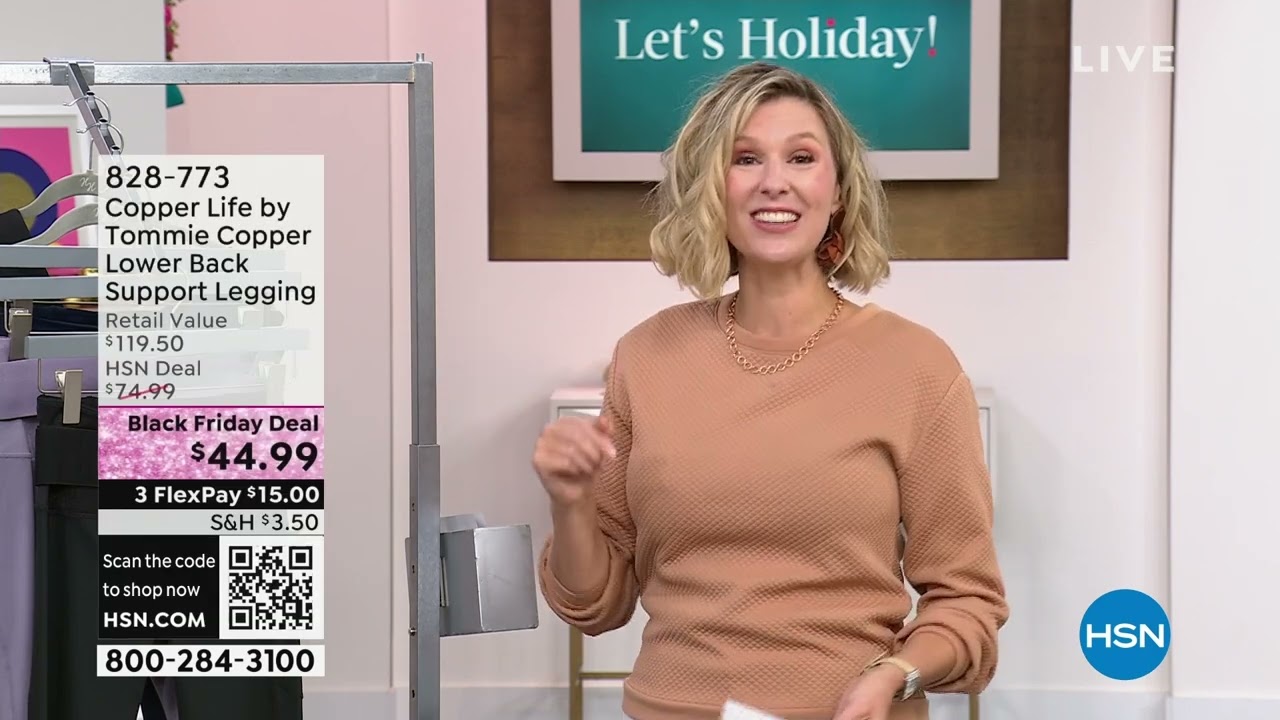 Tommie Copper Choice of Adjustable Back Support Leggings on QVC 