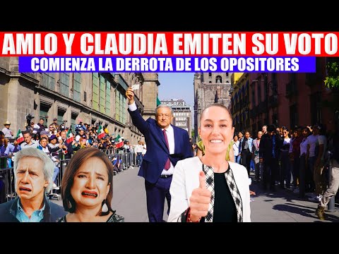 Mira lo que sucedió en el voto de AMLO y Claudia, opositores empiezan a llorar