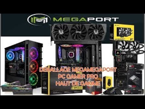 Déballage MEGAPORT iCUE PC Gamer Pro Haut de Gamme - RYZEN 9 RTX pour  Montage Vidéo 4K : Part 01 