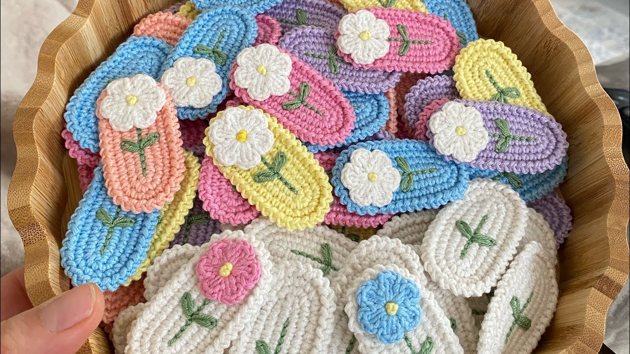 Örgü papatya toka oval taban 5cm çıt çıt