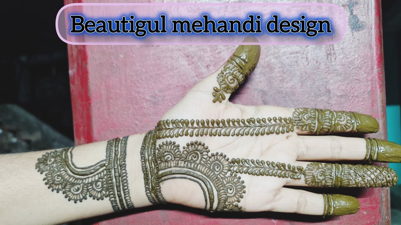 Very simple mehandi design | beautiful mehandi design....