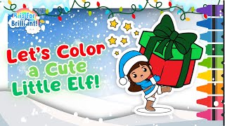 Preschool Color with Me - Cute Little Elf Fun Relaxing Coloring Pages for Kids Learn and Grow