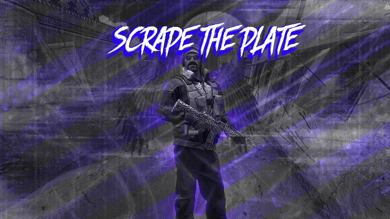 scrape the plate