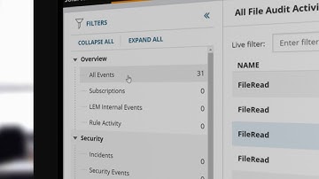 Security Event Manager: Events Console Overview
