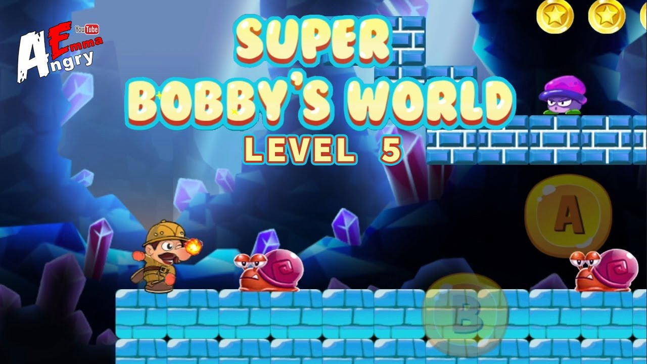 Super Bobby's World - Level 5 / Gameplay Walkthrough (Android, iOS)