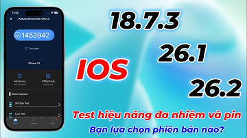 Multitasking performance test on 3 iOS versions: 18.7.3, 26.1, and 26.2