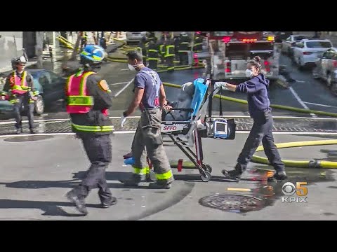 Dozens Saved by Occupants' Heroism in SF Apartment Building Fire - YouTube