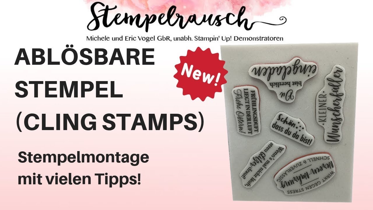 Ablösbare Stempel von Stampin' Up! Warum Du restliche Motivaufkleber NICHT wegschmeissen solltest!