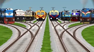Impossible Trains Crossing Dangerous Railroad Tracks || Train Game Video || Train Simulator Classic screenshot 1
