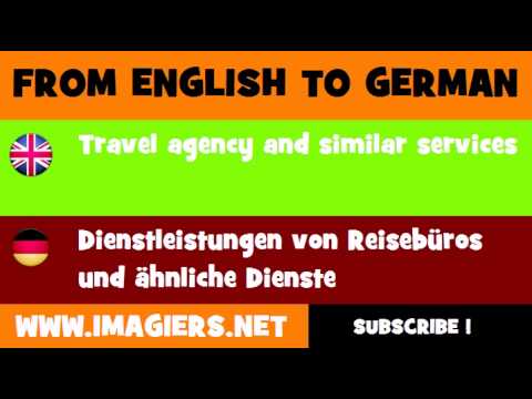 travel agent in german