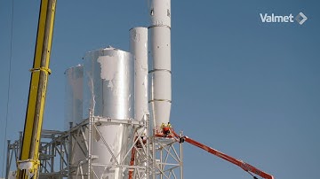 Valmet’s Fiber flash dryer system erection work at SCA Ortviken mill site going forward