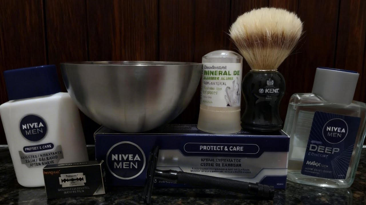 Chanbinghuargmian Black - 1 Safety Razor Review with Nivea 