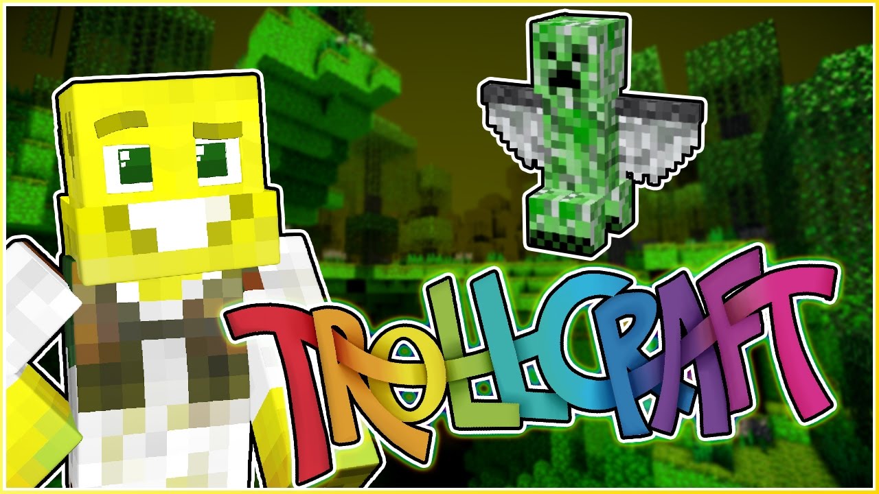 FLYING CREEPERS?! | TrollCraft | Ep.3