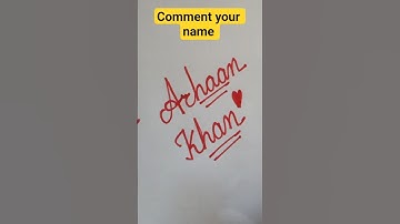 ✨ Cursive Name Art | Stylish Name Writing in Cursive | Calligraphy for Beginners #shorts #arhaankhan