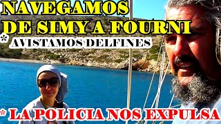 NAVEGAMOS DE SIMY A FOURNI DODECANESO PRIMEROS DELFINES