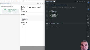 Confirm The Index Of The Element With The Given Text