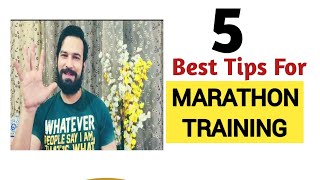 Marathon Running - 5 Best Training Tips - How To Run a Strong First Marathon - Mehar Abbas Wins Life