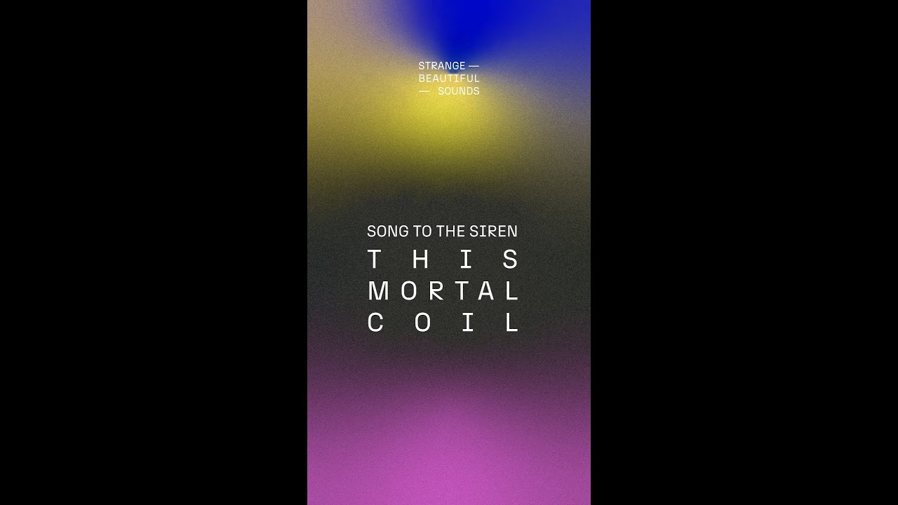 This Mortal Coil: Song to the siren - YouTube