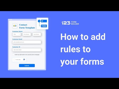 How to Add Rules to Your Online Forms | 123FormBuilder