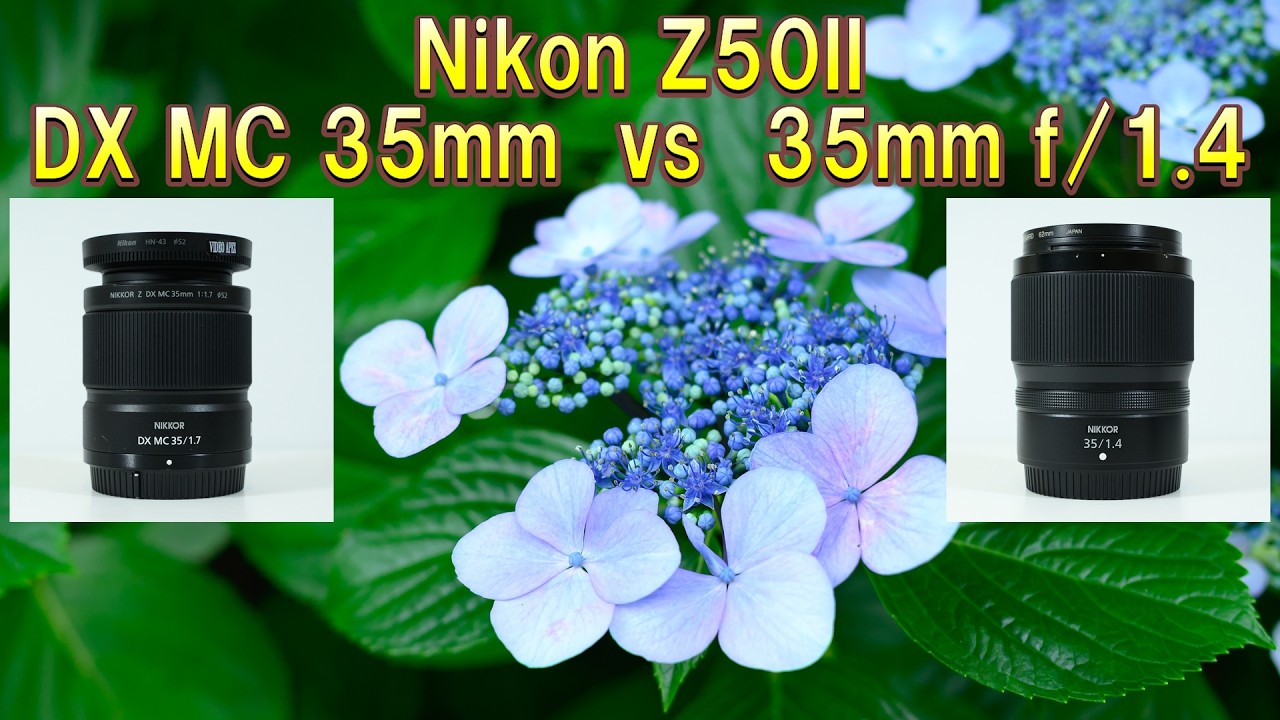Nikon Z50II: DX MC 35mm vs. 35mm f/1.4 (Eng Sub) - YouTube