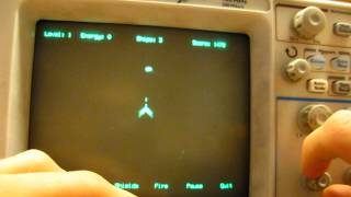 Scope Easter Egg: Asteroids game on Agilent 54624A