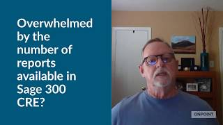 Sage 300 CRE Important Reports