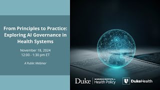 From Principles to Practice  Exploring AI Governance in Health Systems