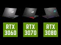 RTX 3060 LAPTOP vs RTX 3070 LAPTOP vs 3080 LAPTOP - New Nvidia Ampere Mobile GPUs Compared!