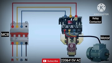 L&T MK1 Type DOL Starter Control And Power Wiring Diagram