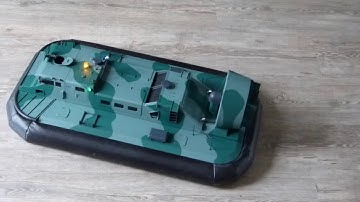 Griffon 2400TD model hovercraft testrun livingroom