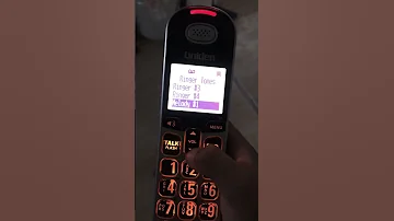Ringtones On The Uniden Xdect Sse35 Cordless Phone 